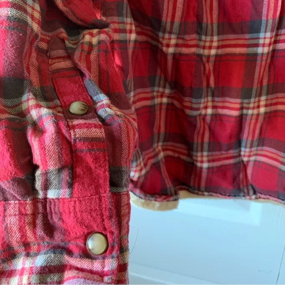 Jacks girlfriend plaid soft interior sweater size large - Picture 6 of 7